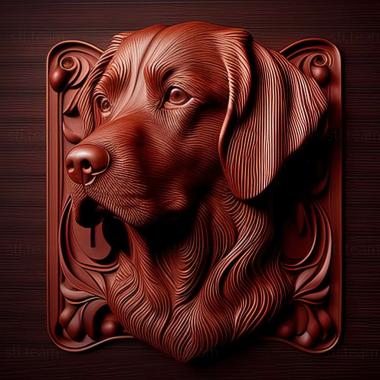 3D model Red Dog famous animal (STL)